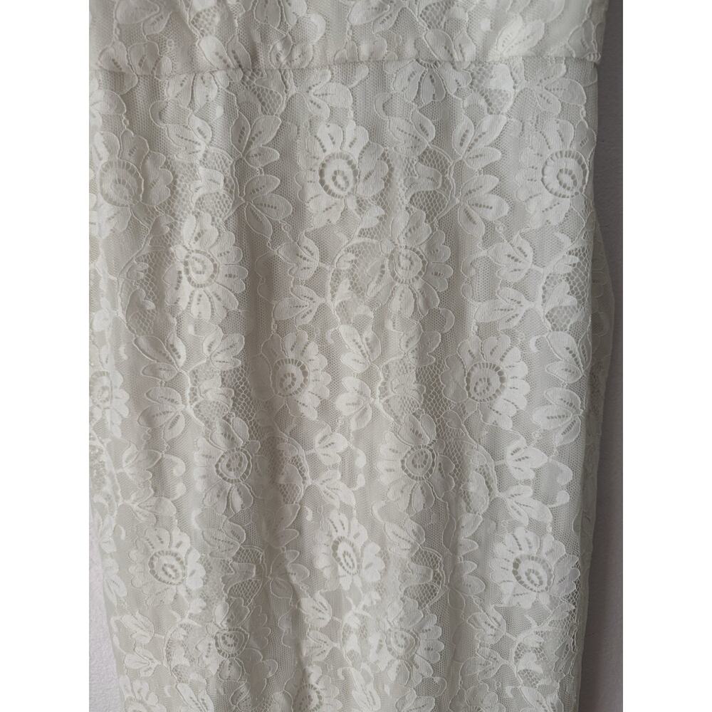 Free People X Gwen Jones Amelia Ivory Lace Fringe Wedding Dress Size XS - Picture 8 of 12